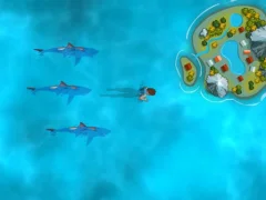 खेल Survive the Sharks ऑनलाइन