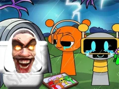 खेल Sprunki Castle Panic Skibidi Toilet ऑनलाइन