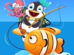 खेल Baby Penguin Fishing ऑनलाइन