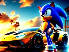 खेल Sonic Run for Lamborghini ऑनलाइन