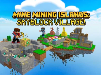 खेल Mine Mining Islands: Skyblock Village! ऑनलाइन