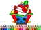 खेल Back To School: Cake Coloring Book ऑनलाइन