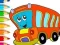 खेल Coloring Book: Bus ऑनलाइन