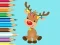 खेल Coloring Book: Cute Christmas Reindeer ऑनलाइन