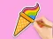 खेल Coloring Book: Rainbow Ice Cream ऑनलाइन