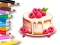 खेल Coloring Book: Berry Cake ऑनलाइन