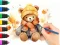 खेल Coloring Book: Autumn Bear ऑनलाइन
