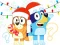 खेल Kids Quiz: Bluey Christmas Quiz ऑनलाइन