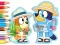 खेल Coloring Book: Bluey Camping ऑनलाइन