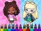 खेल Coloring Book: Aha World Sporty Girl ऑनलाइन