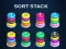 खेल Sort Stack color Hoop Game ऑनलाइन