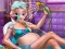 खेल Pregnant Ice Queen Bath Care ऑनलाइन