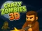 खेल Crazy Zombies 3D ऑनलाइन