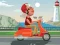 खेल City Scooter Ride Coloring ऑनलाइन