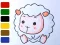 खेल Baby sheep ColoringBook ऑनलाइन