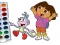 खेल Dora The Explorer Coloring Book ऑनलाइन