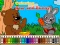 खेल Coloring book: Bear and rabbit ऑनलाइन