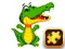 खेल Aligator Puzzle ऑनलाइन