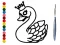 खेल Back To School: Swan Coloring Book ऑनलाइन
