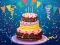 खेल Birthday cake puzzle ऑनलाइन