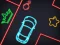 खेल Neon Car Puzzle ऑनलाइन