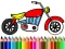 खेल Back To School: Motorbike Coloring ऑनलाइन
