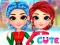 खेल Rainbow Girls Christmas Outfits ऑनलाइन