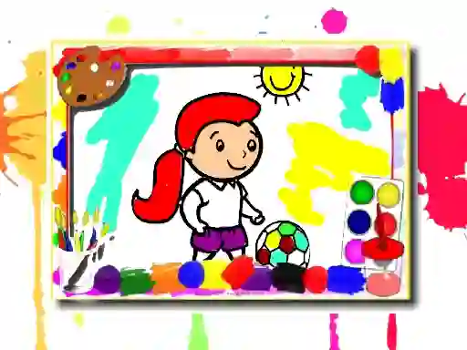 खेल Football Coloring Book ऑनलाइन