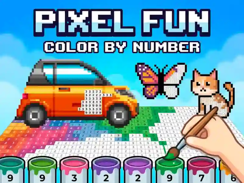 खेल Pixel Fun Color By Number ऑनलाइन