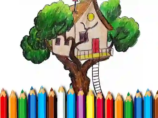 खेल Tree House Coloring Book ऑनलाइन