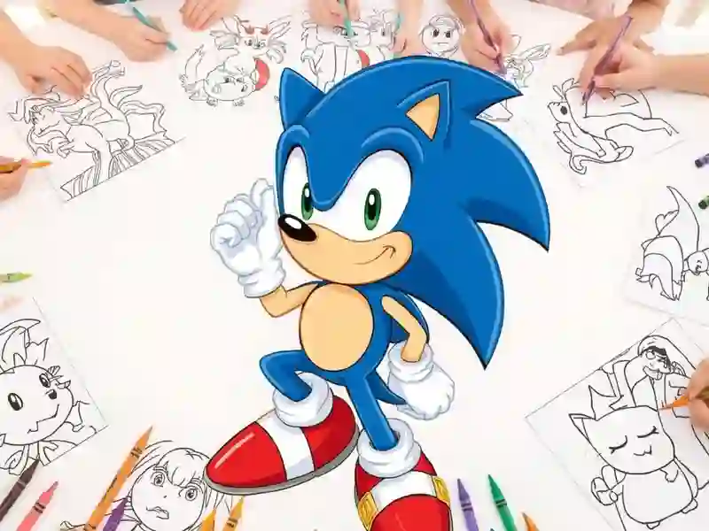 खेल Sonic Coloring ऑनलाइन