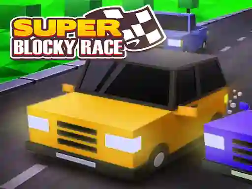 खेल Super Blocky Race ऑनलाइन