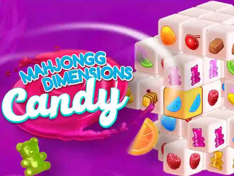 खेल Candy 3D Mahjong ऑनलाइन