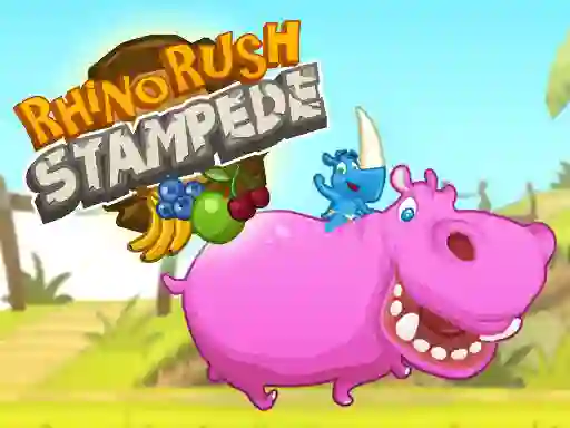 खेल Rhino Rush Stampede ऑनलाइन