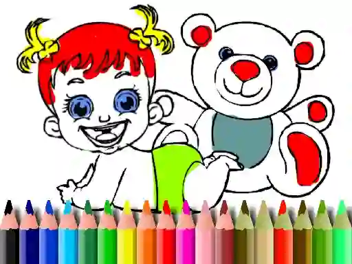 खेल Back To School: Baby Doll Coloring ऑनलाइन