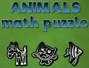 खेल Animals Math Puzzles ऑनलाइन