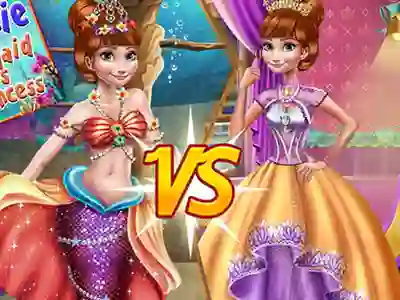 खेल Anna mermaid vs princess ऑनलाइन