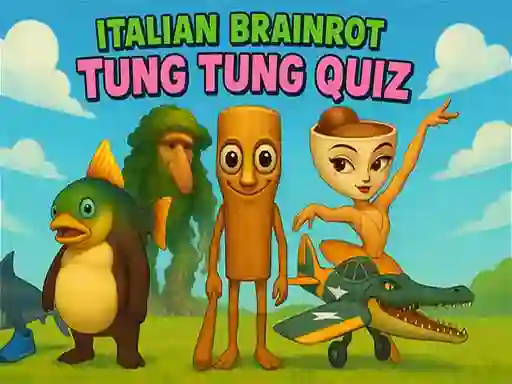 खेल Italian Brainrot tung Tung Quiz ऑनलाइन