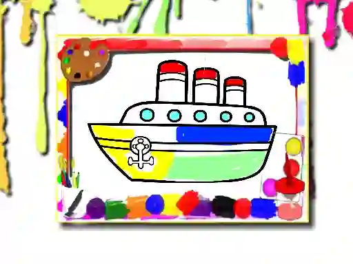खेल Boats Coloring Book ऑनलाइन