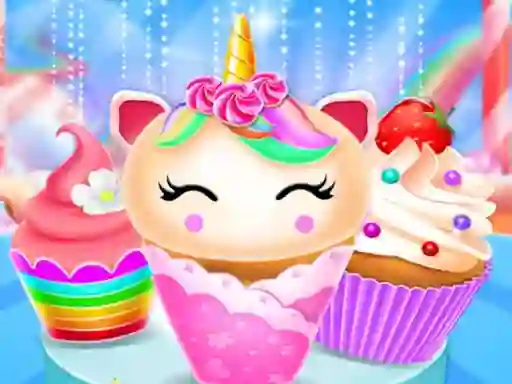 खेल Unicorn Mermaid Cupcake Cooking Design ऑनलाइन