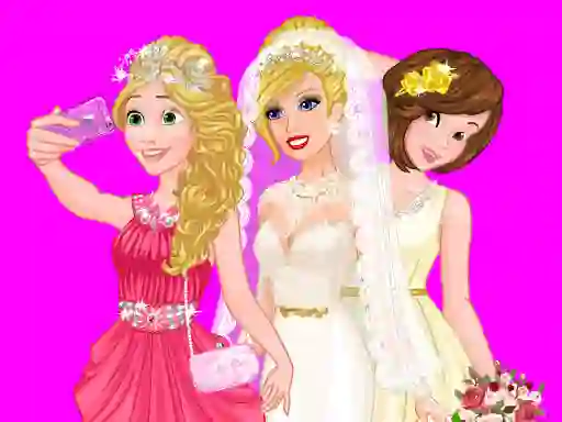 खेल Barbie's Wedding Selfie With Princesses ऑनलाइन
