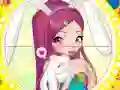 खेल Winx bunny style: Round Puzzle ऑनलाइन