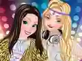 खेल Anna and Elsa DJ's ऑनलाइन