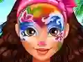 खेल Oceania Princess Moana Face Art ऑनलाइन