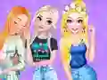 खेल Princesses and Pets Matching Outfits ऑनलाइन