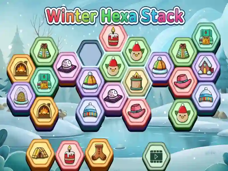 खेल Winter Hexa Stack ऑनलाइन