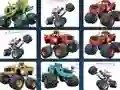 खेल Offroad Trucks Memory ऑनलाइन