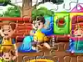 खेल Playing Kids Jigsaw ऑनलाइन