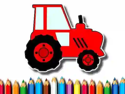 खेल Easy Kids Coloring Tractor ऑनलाइन