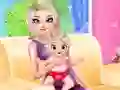खेल Princess Elsa Baby Born ऑनलाइन